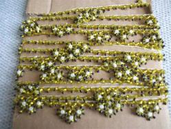 1 -  APLİKELİK - İĞNE İLE YAPILMIŞ BONCUK OYASI