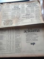 Milliyet Gazetesi - 28 Temmuz 1980 - Haldun Taner Direklerarası - Kel Hasan Efendi - Anarşi Raporu - 1980 Moskova Olimpiyatları - 2 İdam Mahkumu Mustafa Pehlivanoğlu İle İsa Armağan Mamak Askeri Cezaevinden Kaçtı - Devrik İran Şahı Rıza Pehlevi Öldü - Mustafa Pehlivanoğlu Neden İdama Mahkûm Edilmişti- Ayten Gökçer - Cihan Ünal