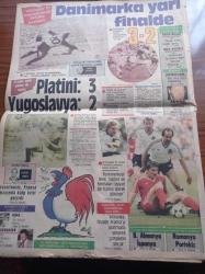 Milliyet Gazetesi - 20 Haziran 1984 - Avrupa Kupasında Danimarka Yarı Finalde - Mehmet Barlas - Mümtaz Soysal - Anadolu Ajansının Beş Yöneticisi İstifa Etti - Necati Zincirkıran - Hüsamettin Çelebi - Tekirdağ Belediyesi Abdi İpekçi Meydanının Adını Değiştirdik - Turgut Özal İdarede En Büyük Reformu Bitirdik - Papa'ya Suikast Girişiminin Ardında Sovyet Desteğiyle Bulgarlar Var