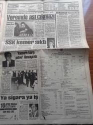 Milliyet Gazetesi - 19 Nisan 1991 - Mümtaz Soysal - Sami Kohen - Necati Doğru - Hasan Pulur - Abdülhamid Döneminde Masonluk - Kenan Evren'in Anıları Yazı Dizisi - Fatih Terim - Piontekk İsyanı - Feyyaz Uçar - Turgut Özal'ın Bush'la Kafa Kafaya Verip Hazırladığı Kuzey Irak Projesi Birleşmiş Milletler Yönetiminde Kürt Bölgesi Öngörüyor - Mustafa Taşar'a Göre Semra Özal İstanbul İl Başkanı - Eski Ordu Valisi Reşat Akkaya'ya Silahlı Saldırı - Filistin Kampı Korkusu - Papandreu Geliyor