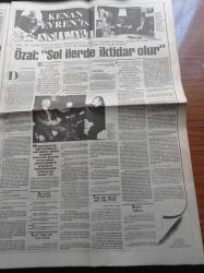 Milliyet Gazetesi - 19 Nisan 1991 - Mümtaz Soysal - Sami Kohen - Necati Doğru - Hasan Pulur - Abdülhamid Döneminde Masonluk - Kenan Evren'in Anıları Yazı Dizisi - Fatih Terim - Piontekk İsyanı - Feyyaz Uçar - Turgut Özal'ın Bush'la Kafa Kafaya Verip Hazırladığı Kuzey Irak Projesi Birleşmiş Milletler Yönetiminde Kürt Bölgesi Öngörüyor - Mustafa Taşar'a Göre Semra Özal İstanbul İl Başkanı - Eski Ordu Valisi Reşat Akkaya'ya Silahlı Saldırı - Filistin Kampı Korkusu - Papandreu Geliyor