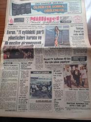 Milliyet Gazetesi - 13 Haziran 1981 - Mümtaz Soysal - Refik Erduran - Mete Akyol - Çetin Altan - Turhan Selçuk - Fenerbahçe Tottenham Maçı - İstanbul Yeldeğirmeni Türkiye Amatör Futbol Şampiyonasında Final Oynayacak - Türkiye Güzeli Ayşegül Ercan - Devlet Başkanı Kenan Evren 11 Eylül'deki Parti Yöneticileri Kurucu Ve İlk Meclis'e Giremeyecek - Vali Ayaz Hiçbir Eşcinsel Sosyal Faaliyette Bulunamayacak - Celal Bayar Taburcu Oldu - ASALA'nın İsviçre Cephesi