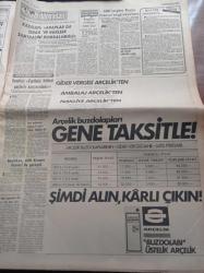 Milliyet Gazetesi - 13 Haziran 1981 - Mümtaz Soysal - Refik Erduran - Mete Akyol - Çetin Altan - Turhan Selçuk - Fenerbahçe Tottenham Maçı - İstanbul Yeldeğirmeni Türkiye Amatör Futbol Şampiyonasında Final Oynayacak - Türkiye Güzeli Ayşegül Ercan - Devlet Başkanı Kenan Evren 11 Eylül'deki Parti Yöneticileri Kurucu Ve İlk Meclis'e Giremeyecek - Vali Ayaz Hiçbir Eşcinsel Sosyal Faaliyette Bulunamayacak - Celal Bayar Taburcu Oldu - ASALA'nın İsviçre Cephesi