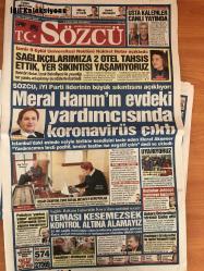 Sözcü Gazetesi, 6 Nisan 2020, Rahmi Turan, Necati Dogru, Deniz Zeyrek, Sinan Meydan, Uğur Yılmaz Dündar, Nükhet Hotar, Meral Akşener, Tuncer Akşener, Süleyman Soylu, Saygı Öztürk, Fahrettin Koca, Boris Johnson, Ada Nan, Veli Toprak, Zeynep Gurcanlı, Yexia G. Özden, Emre Özpeynirci, Aysa Sucu, Mural Muratoglu, Cigdem Toker, Falcao, Mel, Ardell, Süleyman Seba, Metin Keçeli, Bahadır Çokişler, Ali Koç, Ozan Tufan, Furkan Korkmaz, Gökhan Gönül, Caner Erkin, Alex de Souza, Emre Belözoğlu, Şenol Çorlu, Burhan Karaçam, Mel Falcao'dan Yüksek Performans Bekliyor, Kadıköy'de İnanarak Kazandılar, Süper Mario'nun Hikayesi, Yaşlı Genç?, Güzel Yaşamın Sırrı, Manın Yaşı Yok, Geri Dönüşe Geri Sayım!, Zorlu Şartlar Devam Ediyor, Favori Şenol Çorlu - İdil Koleksiyon