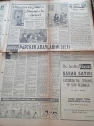 Milliyet Gazetesi - 17 Eylül 1961 -  Fatin Rüştü Zorlu Ve Hasan Polatkan İdam Edildi - Adnan Menderes'in Sıhhati Dün Düzeldi - Adnan Menderes'in Eşi Berin Menderes Parti Liderlerine Başvurdu -  Devlet Başkanı Cemal Gürsel Dört Parti Liderleriyle Görüştü - Ragıp Gümüşpala - Ekrem Alican - Ölüm Cezasına Çarptırılan 15 Sanık Hakkında Kararın Gerekçesi - Celal Bayar - Refik Koraltan - Çetin Altan - Lefter Küçükandonyadis