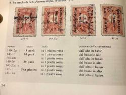 NADİR OSMANLI FİSKAL PULU 1917 RODOS İTALYAN İŞGALİ Una Piastre SÜRŞARJLI HİCAZ DEMİRYOLU