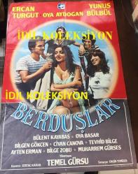 BERDUŞLAR, 1982, FİLM AFİŞİ / POSTERİ - BÜYÜK BOY - ORİJİNAL - 100 X 66 cm EBADINDA - Original Turkish Big Size Movie Poster - Engin Temizer, Temel Gürsu, Bülent Kayabaş, Muharrem Gürses, Oya Aydoğan, Civan Canova, Ayten Erman, Tevhit Bilge, Oya Başar, Yunus Bülbül, Bilgen Gökçen, Ercan Turgut, Jülide Soyurgal, Bilge Zobu, Sertaç Karan, TEMEL FİLM