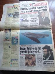 Hürriyet Gazetesi - 18 Ocak 1991 -  Emin Çölaşan - Oktay Ekşi - Hafız Süleymanoğlu'nun Podyuma Dönmesi Tehlikede - Galatasaray Fenerbahçe Bayan Basketbol Maçı - Irak Lideri Saddam Hüseyin İsrail'in İki Kentine Kimyasal Başlıklı Füzeler Attı - Murat Bardakçı - ABD İncirlik'ten Vuruyor - Irak Kuveyt'te Hapis - Bir Günde Hiroşimaya Eşit Bomba