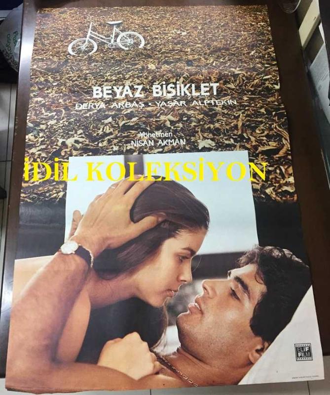 BEYAZ BİSİKLET 1986 FİLM AFİŞİ POSTERİ BÜYÜK BOY ORİJİNAL  