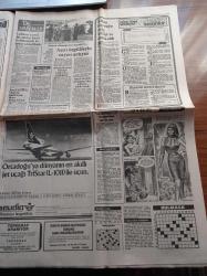 Hürriyet Gazetesi - 18 Ekim 1982 - Köy Çocuğu Yaşar Kemal'in Dayanılmaz Yükselişi - Gökhan Güney - Müşerref Tezcan - Perran Kutman - Müjdat Gezen - Selçuk Yula - Galatasaray Bursaspor'ı Yendi - Banker Kastelli Yargıç Önünde - 186 İdamlı Dev Yol Davası Başlıyor - Milli Güvenlik Konseyi İlk Gezisini Karadeniz Bölgesinde Yapacak - Bülend Ulusu Turgut Özal'a Kızdı