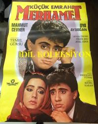 MERHAMET, 1986, FİLM AFİŞİ / POSTERİ - BÜYÜK BOY - ORİJİNAL - 100 X 66 cm EBADINDA - Original Turkish Big Size Movie Poster - Temel Gürsu, Erdoğan Tünaş, Sertaç Karan, Oya Aydoğan, Engin Koç, Mahmut Cevher, 	Emrah İpek, Leyla Önder, VARLIK FİLM