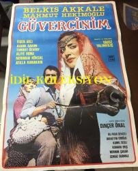 GÜVERCİNİM, 1986, FİLM AFİŞİ / POSTERİ - BÜYÜK BOY - ORİJİNAL - 100 X 68 cm EBADINDA - Original Turkish Big Size Movie Poster - Yavuz Yalınkılıç, Aliye Rona, Belkıs Akkale, Neriman Köksal, Turgut Özatay, Kadir Savun, Mahmut Hekimoğlu, Bülent Polat, Figen Arlı, Atilla Karakaya, Dinçer Önal, Ali Rıza Cevizli, Bahattin Eroğlu, Kamil Sesli, Korhan Eriş, Nermin Çakar, Cengiz Durmaz, ONUR FİLM