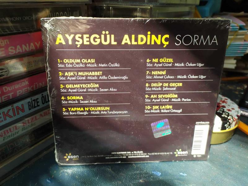 AYŞEGÜL ALDİNÇ SORMA AMBALAJLI CD Efemera kitantik  