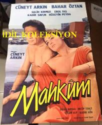 MAHKUM, 1985,  FİLM AFİŞİ / POSTERİ - BÜYÜK BOY - ORİJİNAL - 100 X 68 cm EBADINDA - Original Turkish Big Size Movie Poster -  Safa Önal, Cüneyt Arkın, Bahar Öztan, Hüseyin Peyda, Erol Taş, Kadir Savun, Necip Tekçe, İhsan Baysal, Salih Kırmızı, Sedat Ülker, Kadir Kök, Cihan Alp
