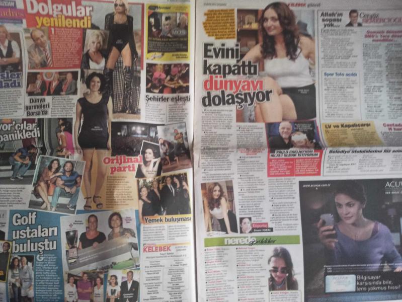 Kelebek Magazin Gazetesi 21 Eylül 2011 Burcu Esmersoy Kanye  