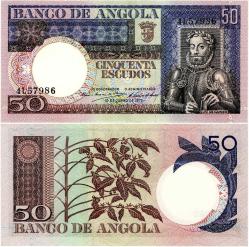 P#105a Angola 50 Escudo 1973 ÇİL (4L57986)
