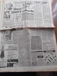 Hürriyet Gazetesi - 22 Mart 1986 - Merhum Nihat Erim'in Anıları 12 Mart Günleri Yazı Dizisi - Balyoz Operasyonu - Spor Toto Mahkemelik Oldu - Beşiktaş'ta Metin Tekin Sakatlandı - Odacılık Tarihe Karışıyor - Emel Sayın Korku İçinde - Korkut Özal'ın Süper Yükselişi - SHP'de İpin Ucu Koptu - Muzır Yasanın İlk Kurbanları - Turgut Özal Düşerse Ne Olur