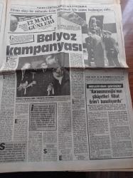 Hürriyet Gazetesi - 22 Mart 1986 - Merhum Nihat Erim'in Anıları 12 Mart Günleri Yazı Dizisi - Balyoz Operasyonu - Spor Toto Mahkemelik Oldu - Beşiktaş'ta Metin Tekin Sakatlandı - Odacılık Tarihe Karışıyor - Emel Sayın Korku İçinde - Korkut Özal'ın Süper Yükselişi - SHP'de İpin Ucu Koptu - Muzır Yasanın İlk Kurbanları - Turgut Özal Düşerse Ne Olur