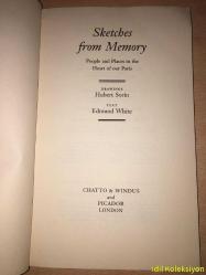 SKETCHES FROM MEMORY - Hubert Sorin - Edmund White - Chatto & Windus and Picador - İngilizce Kitap (HAFIZADAN ÇİZİMLER)
