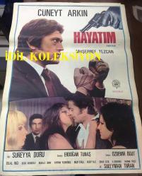 HAYATIMIN EN GÜZEL YILLARI, 1972, SİNEMA FİLM AFİŞİ / POSTERİ - BÜYÜK BOY - ORİJİNAL - 100 X 68 cm EBADINDA - Original Turkish Big Size Movie Poster - Cüneyt Arkın, Müşerref Tezcan, Bora Ayanoğlu, Süleyman Turan, Bilal İnci, Kayhan Yıldızoğlu, Reşit Çıldam, Adnan Mersinli, Muammer Gözalan, Yavuz Selekman - MURAT FİLM, SÜREYYA DURU