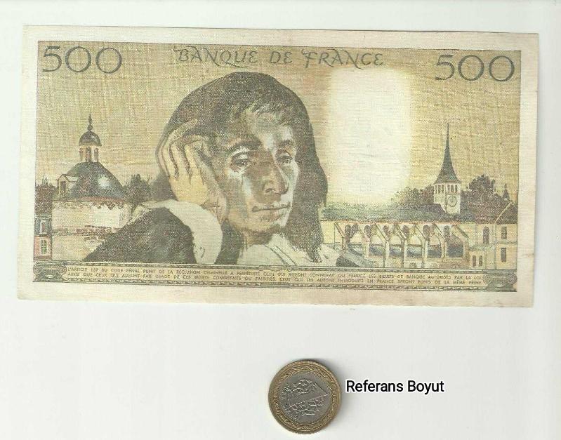 FRANSA 1987 YILI 500 FRANK ÇÇT - Efemera - kitantik