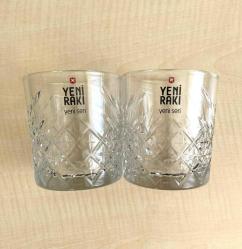 KOLEKSİYONLUK 2 ADET YENİ RAKI BARDAĞI YENİ SERİ VİSKİ BARDAĞI