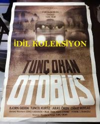 OTOBÜS, 1976, SİNEMA FİLM AFİŞİ / POSTERİ - BÜYÜK BOY - ORİJİNAL - 100 X 68 cm EBADINDA - Original Turkish Big Size Movie Poster -  Tunç Okan, Hasan Gül, Tuncel Kurtiz, Nuri Sezer, Aras Ören, Ünal Nurkan, Leif Ahrle, Yüksel Topçugürler, Oğuz Arlas, Zafer Sezer, Tissou Bjoerkman, Björn Gedda, Güneş Karabuda, Müzik, Ömer Zülfü Livaneli, 7 Uluslararası Ödüllü Türk Filmi, EVREN FİLM