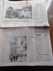 Cumhuriyet Gazetesi - 28 Mayıs 2001 - Şampiyon Fenerbahçe - Aziz Yıldırım - Haim Revivo - Kale Gibi Kaleci Rüştü Reçber - IMF Ölüm Fermanı - Bülent Ecevit'in Değerlendirmesi Revizyona Gerek Yok - Partilerden Umut Kesildi - Recai Kutan Çiftçi Eyleminde Haklıdır - MHP'li Tarım Ve Köyişleri Bakanı Hüsnü Yusuf Gökalp