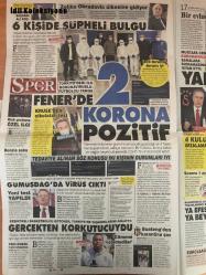 Sözcü Gazetesi, 26 Mart 2020, Aytung Erkin, Reşat Bahat, Göksel Gümüşdağ, Hande Zeyrek, Prot. Refet Gürkaynak, Op. Dr. Reşat Bahat, İmamoğlu, Emin Çolasan, Mehmet Öz, Necati Dooru, Ramis Topal, Soner Yalçın, Yamaz Özdil, Uğur Dondar, Rahmi Turan, Ziya Selçuk, Mahmut Tanal, Bekir Pakdemirli, Abdurrahim Albayrak, Ahmet Can, Ergin Ataman, Fatih Terim, Hikmet Albayrak, İbrahim Cin, Merve Terim Çetin, Mustafa Cengiz, Nihat Özdemir, Remzi Kan, Tekin Okay, Ali Koç, Zeljko Obradovic, Ivica Dacic, Sercan Hamzaoğlu, Cenk Renda, Göksel Gümüşdağ, Burak Yılmaz, Max Kruse, Yassine Benzia, Adnan Dalgakıran, Toddrick Gotcher, Kevin-Prince Boateng, Fatih Terim, Merve Terim Çetin, Mustafa Cengiz
