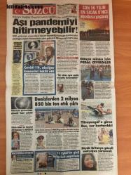 Sözcü Gazetesi, 13 Eylül 2021, Rahmi Turan, Sinan Meydan, Deniz Zeyrek, Ayşe Sucu, Murat Muratoğlu, Cüneyt Tokgöz, Yekta Güzelözden, Ali Ekber Ertürk, Çetin Doğan, Ismail Akduman, Adil Karaismailoğlu, Sami Selçuk, Resul Tosun, Muharrem Erkek, Rubat Mengi, Saygı Öztürk, Ercan Taner, Abdullah Avcı, Yusuf, Ismail, Trondsen, Trabzonspor, Galatasaray, Emre, Muslera, Halil, Fatih Terim, Nwakaeme, Cicaldau, Berkan, Edgar le, Morutan, Aytaç, Arda, Alper, Boey, Feghouli, Marcao, Yedlin, Oğulcan, Anthony Nwakaeme, Duygun Yarsuvat, Burak Elmas, Ümit Davala, Ali Yüce, Köksal Ünlü, Abdurrahim Albayrak, Metin Öztürk, Kemal Kılıçdaroğlu, Ekrem İmamoğlu, Suat Arslanboğa, Zorbay Küçük, Doktorlarda İstifa Furyası, Sakarya'daki Atatürk Etkisi, Müslümanlar Krizden Kurtulmak İstiyorlar mı, Ülkeyi Hristiyan Demokratlar mı Yönetiyor