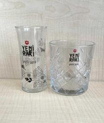 KOLEKSİYONLUK 2 ADET YENİ RAKI YENİ SERİ VİSKİ BARDAĞI