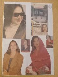 Türkan Şoray ve Mustafa Sandal-Muazzez Abacı Çeşitli Gazete Dergi ve Haber Sayfalarından kesilmiş 13 adet fotoğraflı 20*30cm ebadında boş arkalı önlü 2 kağıda yapıştırılmıştir.