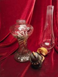 GAZYAĞI LAMBASI 1950 Lİ YILLAR.KUSURSUZ TAM BİR KOLEKSİYON PARÇASI 670