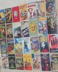 Film çizgi film Animasyon coca cola aygaz vb. Tanıtım kart ları mini poster afiş duvar oda süslemesi kartpostal koleksiyon dekor hediye nostalji tasarım süs hobi eğlence vintage aksesuar promosyon reklam Hediyelik dekorluk retro