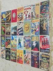 Film çizgi film Animasyon coca cola aygaz vb. Tanıtım kart ları mini poster afiş duvar oda süslemesi kartpostal koleksiyon dekor hediye nostalji tasarım süs hobi eğlence vintage aksesuar promosyon reklam Hediyelik dekorluk retro