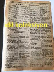 İSTANBUL EHLİ SÜNNET GAZETESİ YEREL TAŞRA BASINI ---15 Ağustos 1947 Sayı :7 Yıl :1--İman --İbadet --İslam  Tarihi :İbrahim Aleyhisselam  ve Firavun --Düşünüyorum --Sadi--Baba Öğütleri --Ramazan Kürsüsü--