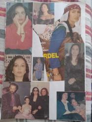 Türkan Şoray ve kızı Yağmur Ünal-Nazan Şoray-Cihan Ünal Çeşitli Gazete Dergi ve Haber Sayfalarından kesilmiş 12 adet fotoğraflı 20*30cm ebadında boş arkalı önlü 2 kağıda yapıştırılmıştir.