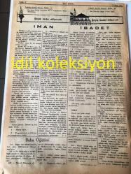 İSTANBUL EHLİ SÜNNET GAZETESİ YEREL TAŞRA BASINI ----7 Kasım 1947 Yıl :1 Sayı :19--İbadethanelerimizde çalışanların  acıklı halleri ---Allah nezdinde din , ancak  İslam dinidir :Hulusi Bitlisli --Alevilerin Tehdit Mektupları Başladı --İman --İbadet--Musa ve Harun Aleyhümmesselam --Muhterem  Okuyucularımıza--Ben neyim ?--Ehli Sünnetin Üç Aylık Plançosu ---Endülüs Sultanının Annesi Ayşe --Şiirin  Kudreti --