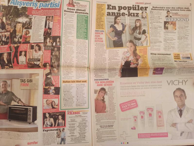 Kelebek Magazin Gazetesi 18 Eylül 2010 Ebru Akel İpek  