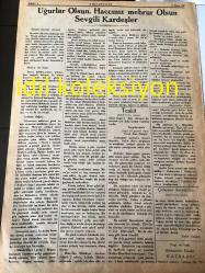 İSTANBUL EHLİ SÜNNET GAZETESİ YEREL TAŞRA BASINI ---10 Ekim 1947 Yıl :1 Sayı:15--iman --İbadet --İslam tarihi --Yusuf Aleyhisselam ---Endülüs Sultanın Annesi --Tenkit--Uğurlar Olsun Haccınız Mebrur Olsun Sevgili Kardeşler --
