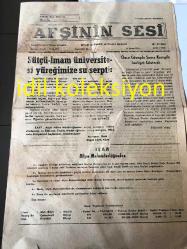 KAHRAMAN MARAŞ AFŞİNİN SESİ GAZETESİ YEREL TAŞRA BASINI - 13 Ocak  1994--Sütçü-İmam Üniversitesi Yüreğimize Su Serpti --Önce Güneyde Sonra Kuzeyde Faaliyet Gösterdi Fahrettin Ardıç - --İlan Afşin Mal Müdürlüğünden ---Afşin -Elbistan Termik Santrali İşletme Müdürlüğü--