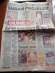Güneş Gazetesi - 20 Nisan 1987 - Beşiktaş 13 Yılda 9 Gol Atabildiği Trabzonspor'a 90 Dakikada 3 Gol Attı - Ali Sami Alkış - Şansal Büyüka - Sudan Projeler - Türbanlı Sınav - Selim Egeli İle Diyalog - Çölün Yalnız Adamı Muhammer Kaddafi - Turgut Özal İpin Ucunu Kaçırdı - Hüsamettin Cindoruk Komünist Ve Şeriatçı Partiye Karşıyız