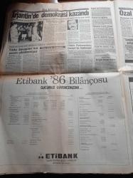 Güneş Gazetesi - 20 Nisan 1987 - Beşiktaş 13 Yılda 9 Gol Atabildiği Trabzonspor'a 90 Dakikada 3 Gol Attı - Ali Sami Alkış - Şansal Büyüka - Sudan Projeler - Türbanlı Sınav - Selim Egeli İle Diyalog - Çölün Yalnız Adamı Muhammer Kaddafi - Turgut Özal İpin Ucunu Kaçırdı - Hüsamettin Cindoruk Komünist Ve Şeriatçı Partiye Karşıyız