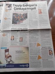 Sabah Gazetesi - 20 Aralık 2002 - Recep Tayyip Erdoğan'a Çankaya Engeli - Mehmet Ağar - Tansu Çiller - İlhan Cavcav Futbolcularına Talip Olanlar Ateş Püskürdü - Hasan Şaş - Emre Belözoğlu - Nazım Hikmet'in Öz Oğlu Gibi Sevdiği Memet Fuat Bengü 76 Yaşında Öldü - Kemal Derviş - Alparslan Türkeş Darbe Olacak Diye Almanya'ya Kaçıyordu - Doçent Doktor Necip Hablemitoğlu'nu Öldüren Tetikçi Profesyonel - Necip Hablemitoğlu Suikastı İran işi Olabilir