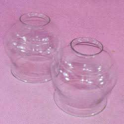 ANTİKA OSMANLI BİR ÇİFT EL YAPIMI AVİZE CAM FANUS MARUL