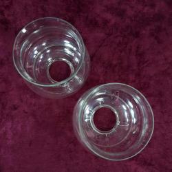 ANTİKA OSMANLI BİR ÇİFT EL YAPIMI AVİZE CAM FANUS MARUL