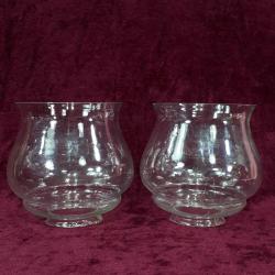 ANTİKA OSMANLI BİR ÇİFT EL YAPIMI AVİZE CAM FANUS MARUL