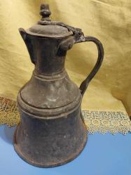 Osmanlı dönem, mevlevi sikke'li Bakır İbrik, İster dekorluk, ister kullanımlık. Patinesini almış muhteşem  görseli olan Antika eski Bakır ibrik..