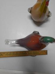 MURANO CAM 1 ÇİFT ÖRDEK - KUĞU BİRİNİN KANADINDA KÜÇÜK KIRIK VAR