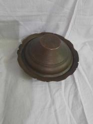 ANTİKA -BAKIR SUNUMLUK PİLAVLIK 18 CM ÇAP